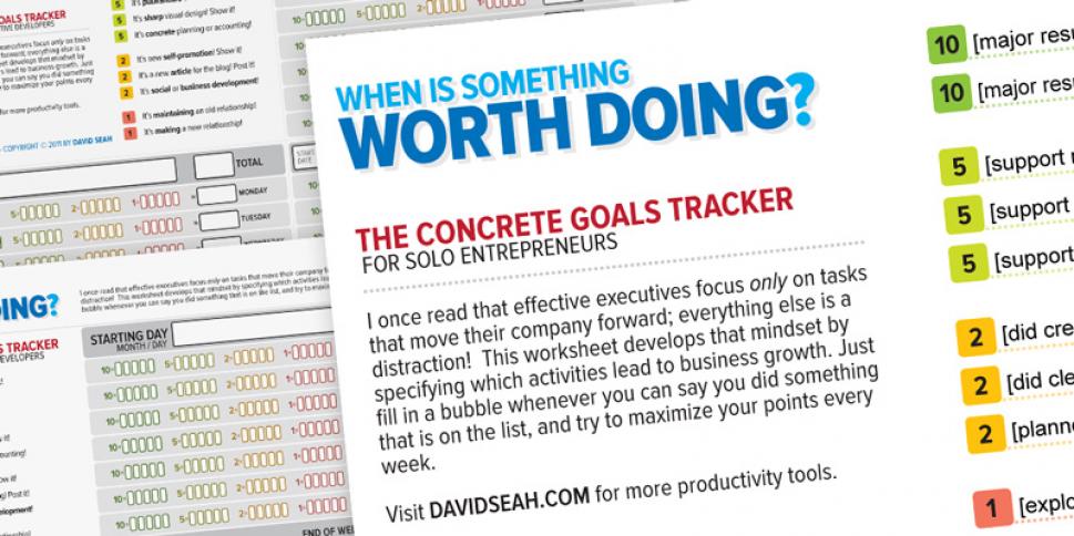 Product Highlight David Seah S Productivity Tools