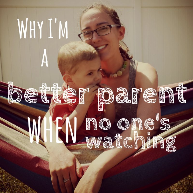 (One reason) why I’m a worse parent when you’re watching