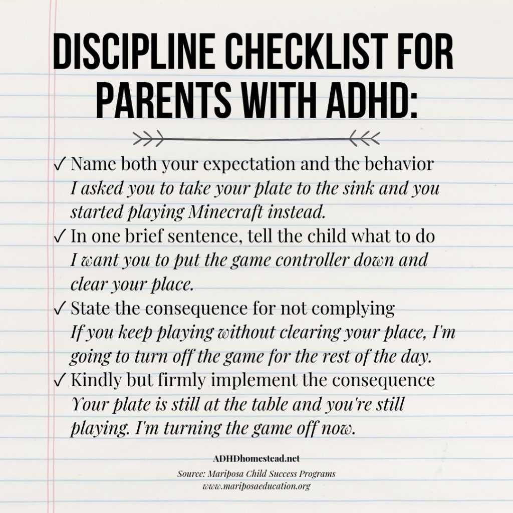 inductive discipline provides a useful framework for parents with ADHD
