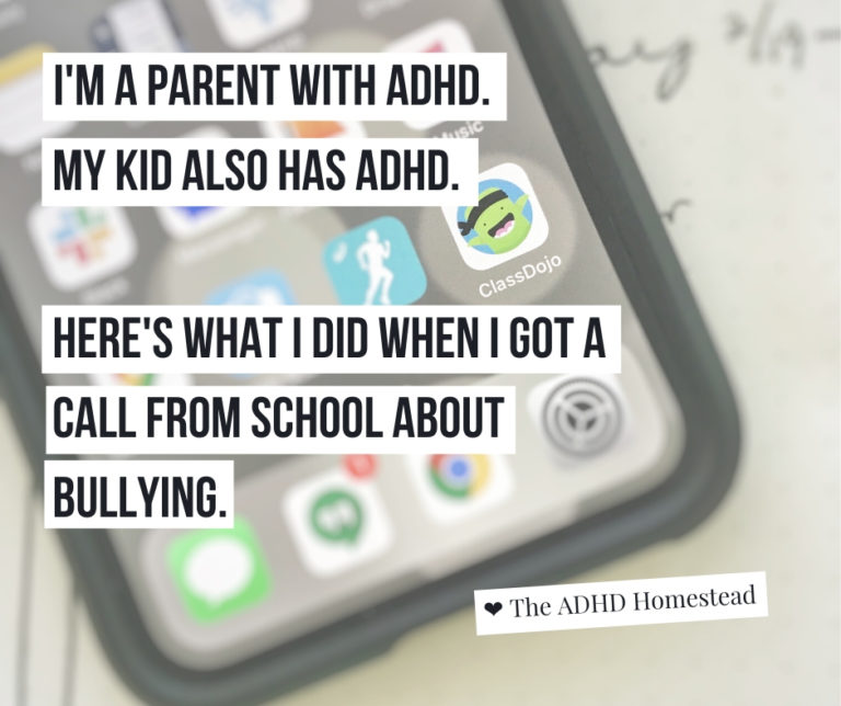 Parenting ADHD with ADHD: how I handled a recent call from the principal