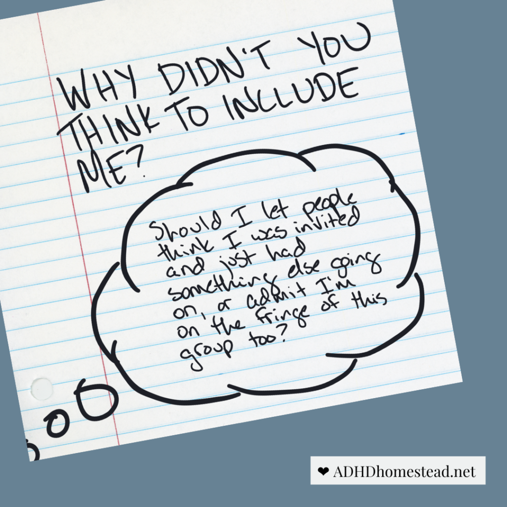 graphic: Why didn’t it occur to you to include me?