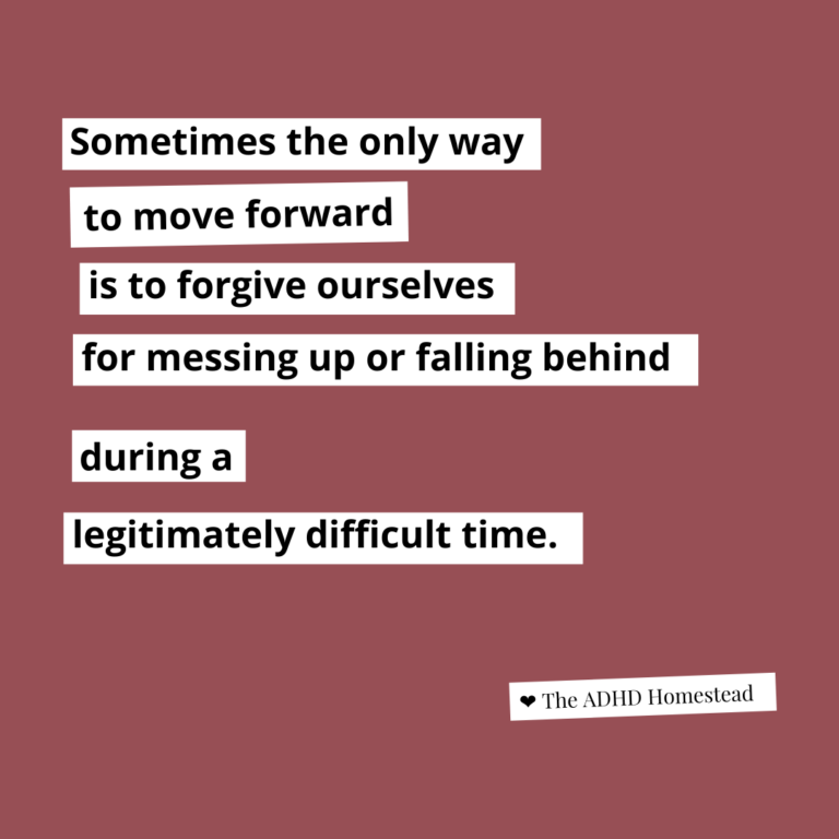 It’s easy to fall behind. Trying to buckle down and get caught up doesn’t help.